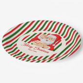 サンタの厳守リスト クリスマスの開封厳禁 ペーパープレート (アングル)