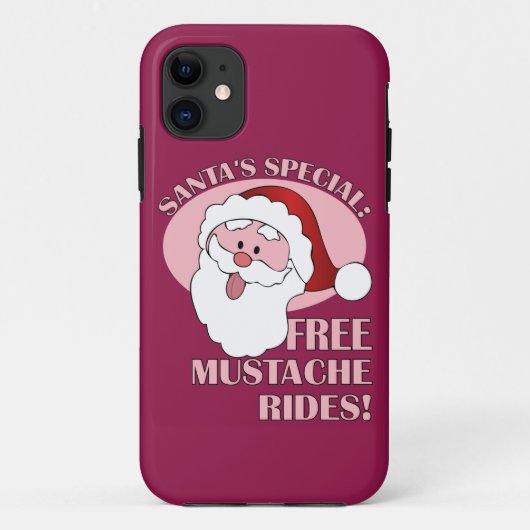 サンタの口ひげはiPhoneケースに乗る Case-Mate iPhoneケース (裏面)