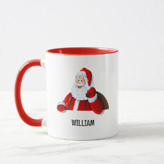 サンタの名入れクリスマスコンボマグ マグカップ