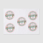 サンタの名前からの優先トナカイ郵便 薄葉紙 (正面)