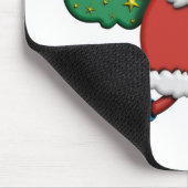 サンタの喜びのデザイン マウスパッド (コーナー)