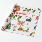 サンタの多くの友人 ラッピングペーパー (アンロールド)