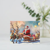 サンタの夢のような願い:夢をカスタマイズする シーズンポストカード (スタンド正面)