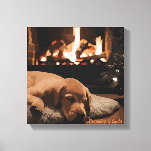 サンタの夢 キャンバスプリント (正面)