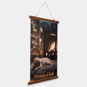 サンタの夢 吊り下げ型タペストリー (傾斜あり)