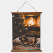 サンタの夢 吊り下げ型タペストリー (正面)