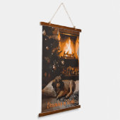 サンタの夢 吊り下げ型タペストリー (傾斜あり)