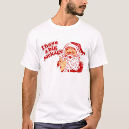 サンタの大きいパッケージ Tシャツ