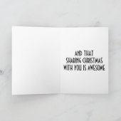 サンタの大人のアドバイスとクリスマスの恋人 シーズンカード (内部)