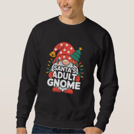 サンタの大人グノーム面白いクリスマスイルミネーション スウェットシャツ