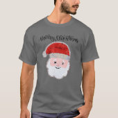 サンタの女の子と男の子のためのクリスマス Tシャツ (正面)