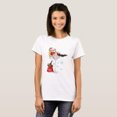 サンタの女の子マルティーニ Tシャツ (正面フル)