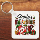 サンタの好きなエルフ クリスマス キーホルダー (正面)