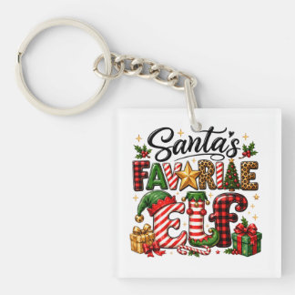 サンタの好きなエルフ クリスマス キーホルダー