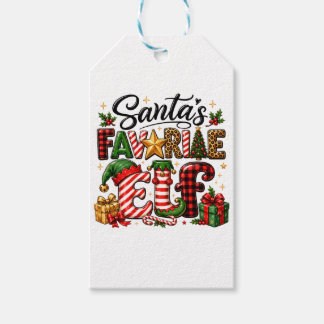 サンタの好きなエルフ クリスマス ギフトタグ