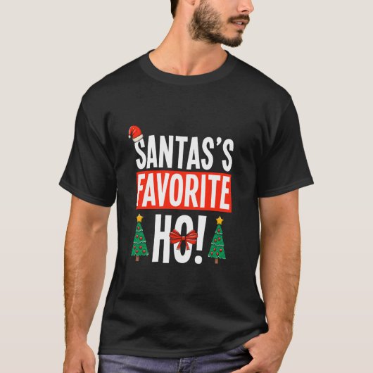 サンタの好きなホー 楽しいクリスマス Tシャツ (正面)
