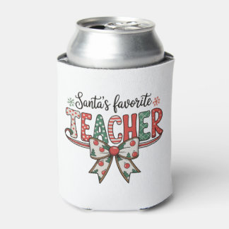 サンタの好きな先生 学校 クリスマス リボン イヴ 缶クーラー