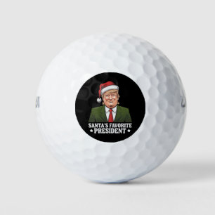 サンタの好きな大統領 楽しいトランプのクリスマス ゴルフボール