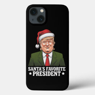 サンタの好きな大統領 楽しいトランプのクリスマス iPhone 13ケース