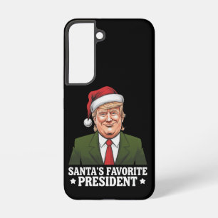 サンタの好きな大統領 楽しいトランプのクリスマス SAMSUNG GALAXY S22ケース