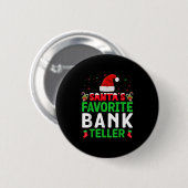 サンタの好きな銀行員クリスマスマッチングコーデ 缶バッジ (正面&裏面)