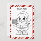 サンタの妖精ヘルパーからのパーソナライズされた手紙 招待状 (裏面)