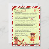 サンタの妖精ヘルパーからの特別な手紙 招待状 (正面)