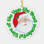 サンタの子どもたち セラミックオーナメント (正面)