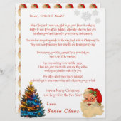 サンタの子供へのクリスマス個人レター (正面/裏面)