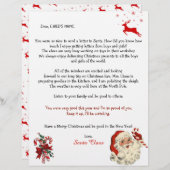 サンタの子供向け手紙、トナカイ飴 (正面/裏面)