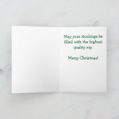 サンタの子猫のクリスマスカード シーズンカード (内部)