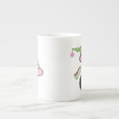 サンタの子猫の中国のコップ ボーンチャイナマグカップ (正面)