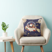 サンタの宇宙船 クリスマス クッション (椅子)