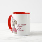 サンタの実験室のクリスマスのマグ マグカップ (正面左)