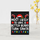 サンタの家族よりも素敵なヒゲを持つ可能性が最も高い, カード (黄色い花)