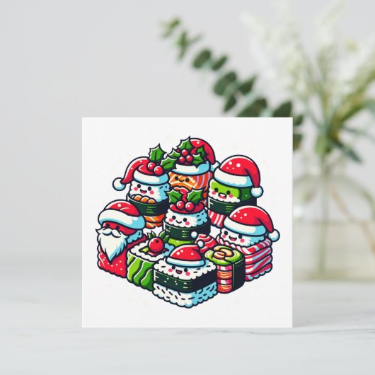 サンタの寿司喜び – フェスティバルクリスマスアート 招待状 (スタンド正面)