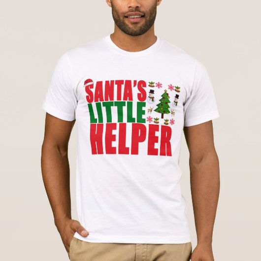 サンタの小さい助手のクリスマス。.png tシャツ (正面)