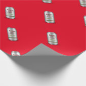 サンタの小さい助手の缶ビール ラッピングペーパー (角)