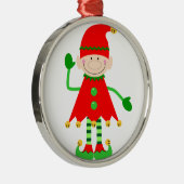 サンタの小さい助手の装飾 メタルオーナメント (右)