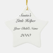 サンタの小さい助手 セラミックオーナメント (裏面)