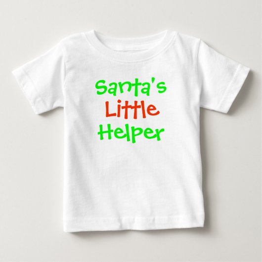 サンタの小さい助手 ベビーTシャツ (正面)