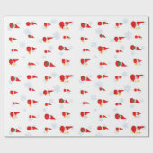 サンタの小さい包装紙 ラッピングペーパー (フラット)