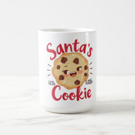 サンタの小さなクッキーマグ | かわいいクリスマス コーヒーマグカップ