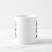 サンタの小さなコーヒー中毒者 – おもしろい Christmas Cof コーヒーマグカップ (中央)