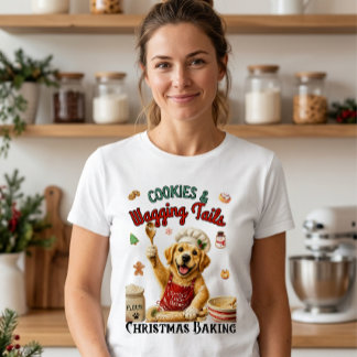 「サンタの小さなパン屋さん」とクリスマスのバクキング トライブレンドTシャツ