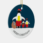 サンタの小さなヘルパーのクリスマスオーナメント セラミックオーナメント (右)