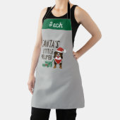 サンタの小さなヘルパーのクリスマスベルネーゼ犬の名前 エプロン (インサイチュ)