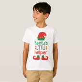 サンタの小さなヘルパークリスマス Tシャツ (正面フル)
