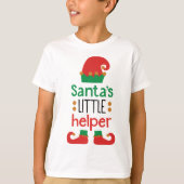 サンタの小さなヘルパークリスマス Tシャツ (正面)