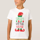 サンタの小さなヘルパークリスマス Tシャツ (正面)